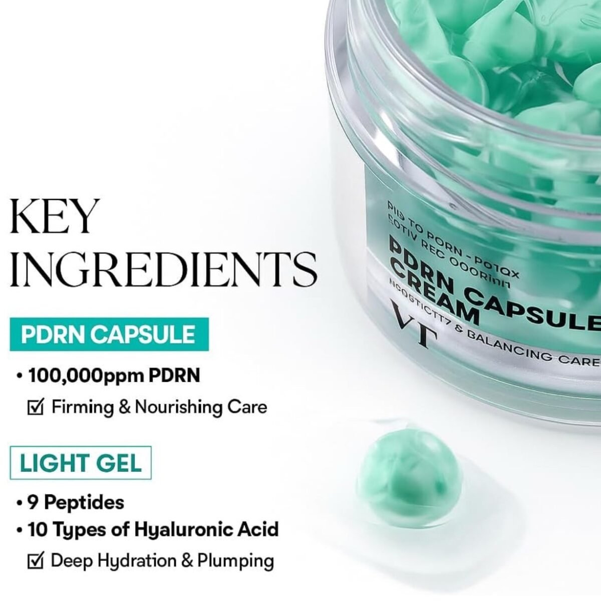 VT Cosmetics PDRN Capsule Cream 100 50ml - Image 3
