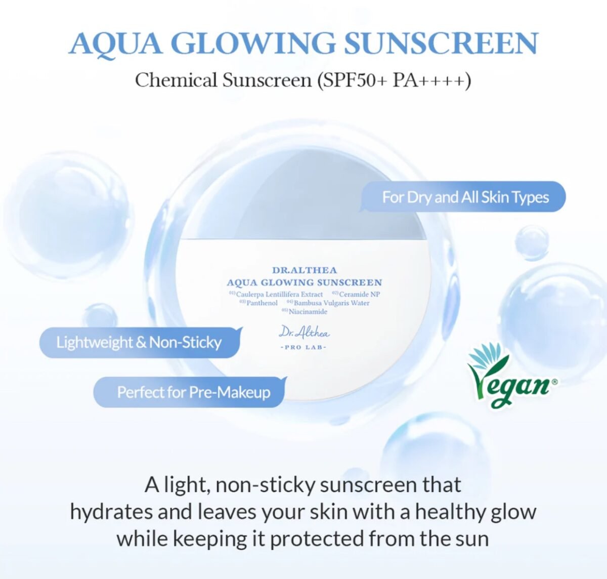 Dr.althea Aqua Glowing Sunscreen 45ml - Image 2