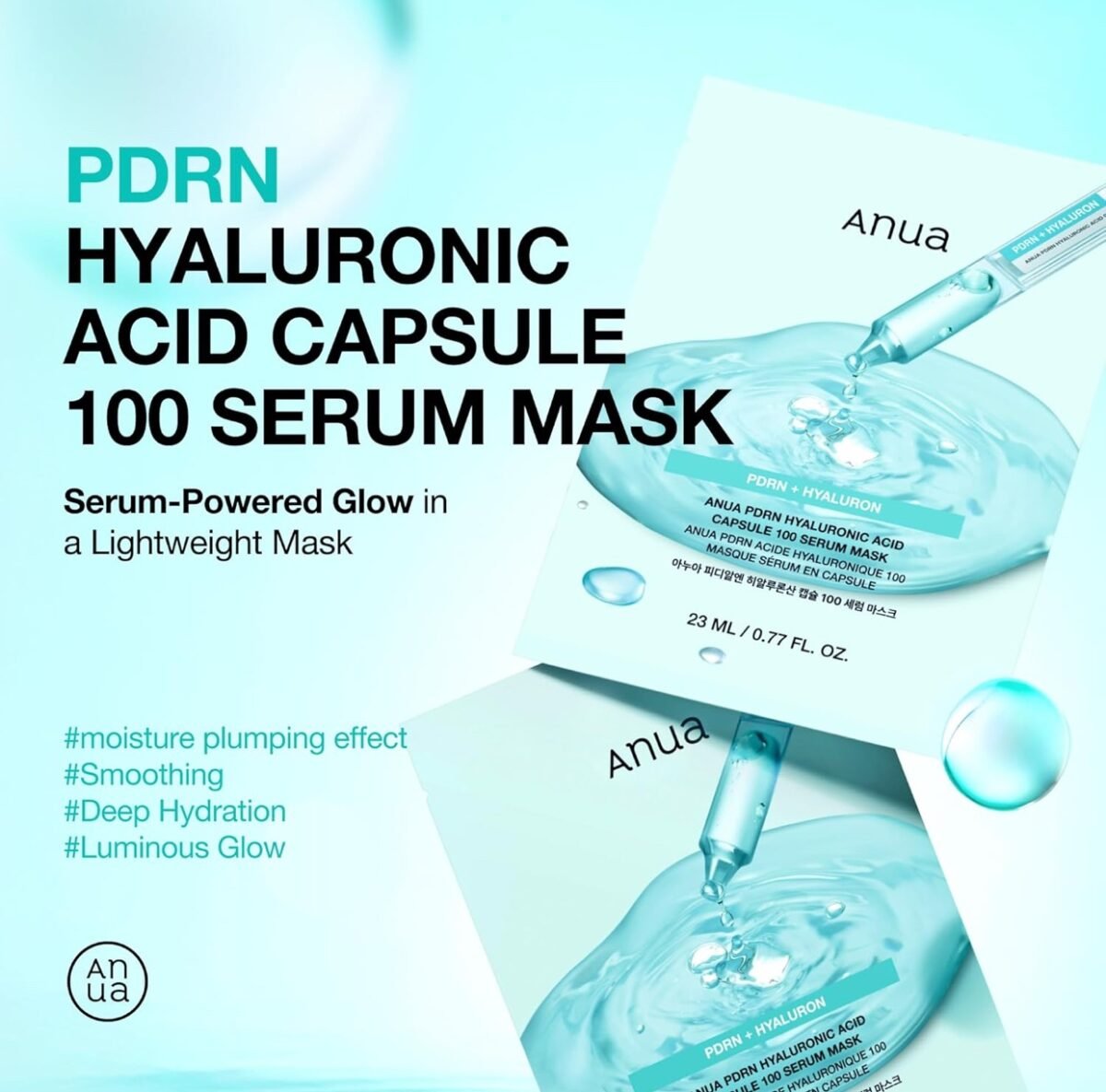 Anua PDRN Hyaluronic Acid Capsule 100 Serum Mask (1 pcs) - Image 2