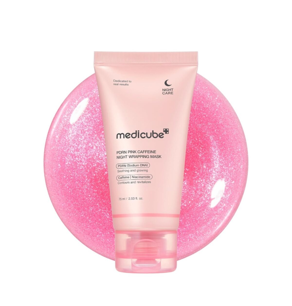 Medicube PDRN Pink Caffeine Night Wrapping Mask 75ml - Image 1