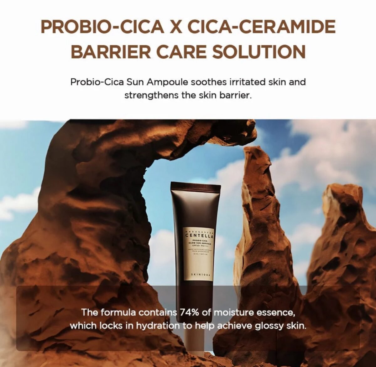 Skin1004 Madagascar Centella Probio-cica Glow Sun Ampoule 50ml - Image 6