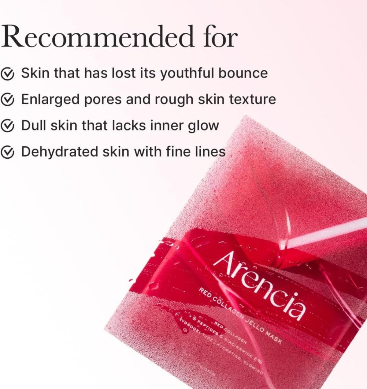 Arencia Red Collagen Jello Mask 25g (4pcs) - Image 6