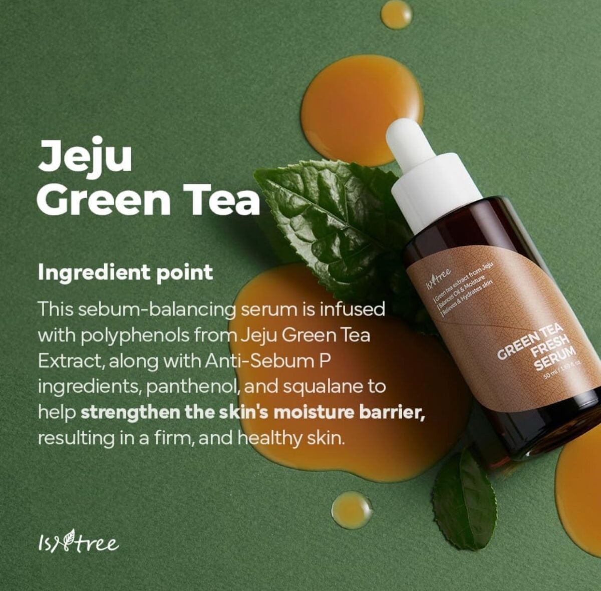 Isntree Green Tea Fresh Serum 50ml - Image 3