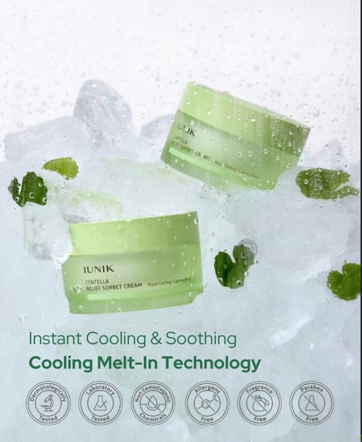iUNIK Centella Relief Sorbet Cream 50ml - Image 8