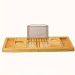 طاولة استحمام فاخرة من خشب البامبو – قابلة للتمدد