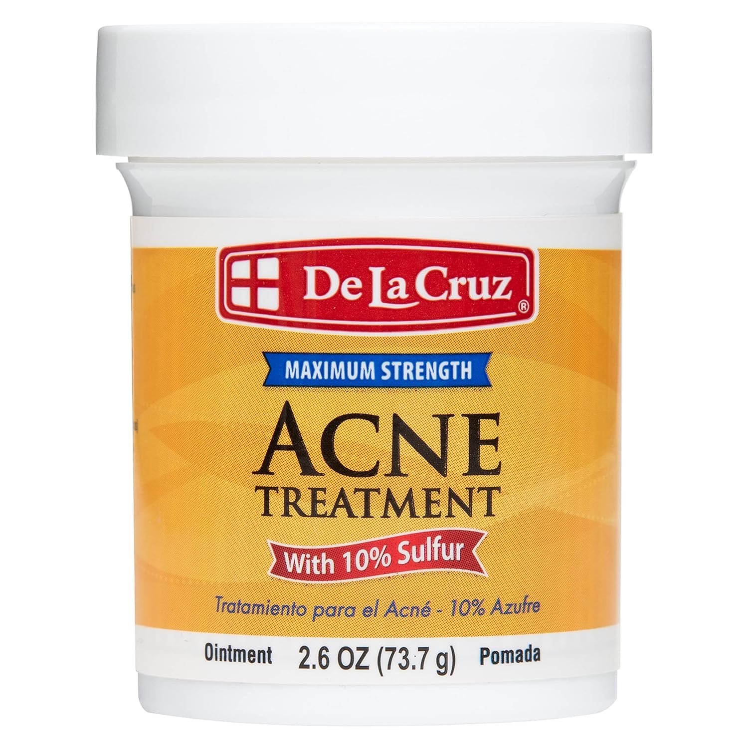 img_3418 De La Cruz Acne Treatment Maximum Strength with 10% Sulfur (73.7 g) علاج دي لا كروز لحب الشباب بأقصى قوة مع 10% كبريت - Image 1