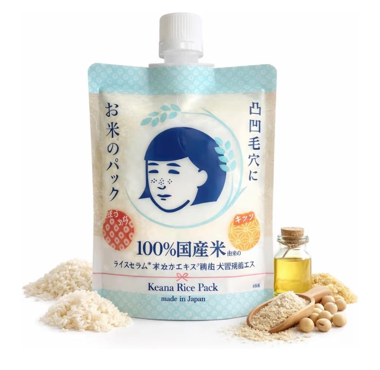 screenshot-822 Ishizawa Lab Keana Rice Pack For Clogged Pores & Dull Skin 170g قناع أرز إيشيزاوا لاب كيانا الياباني للمسام المسدودة والبشرة الباهتة - Image 1